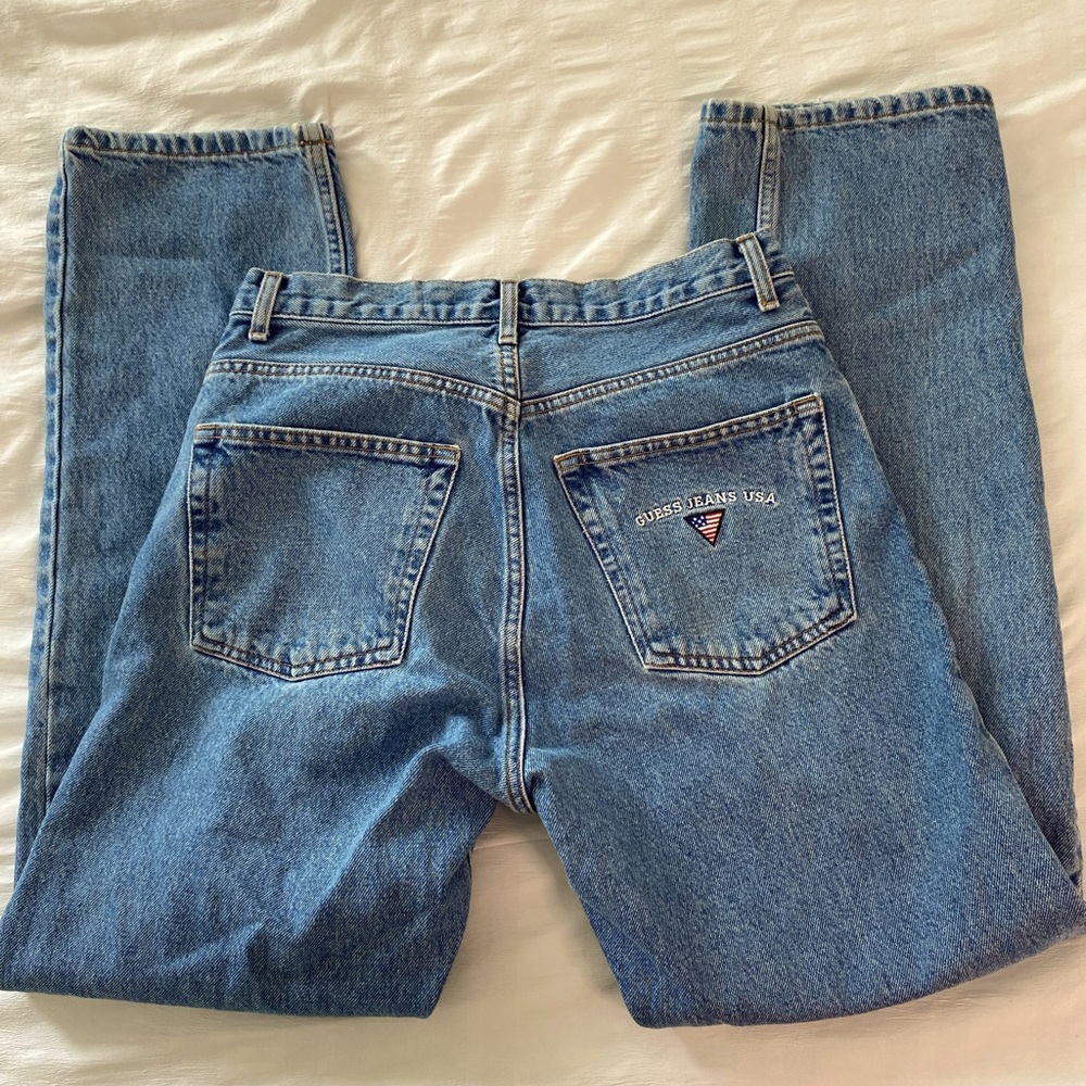 GUESS JEANS- vintage straight cut mom jean🇺🇸🪽